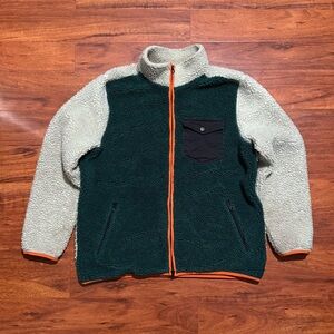 Todd‎ Snyder x L.L. BEAN Forest Green and Cream Fleece Jacket